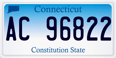 CT license plate AC96822