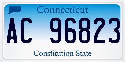 CT license plate AC96823