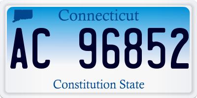 CT license plate AC96852