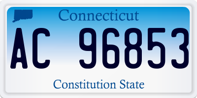 CT license plate AC96853