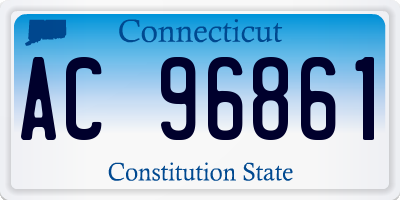 CT license plate AC96861