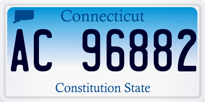 CT license plate AC96882
