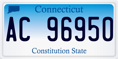 CT license plate AC96950