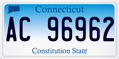 CT license plate AC96962