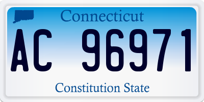 CT license plate AC96971