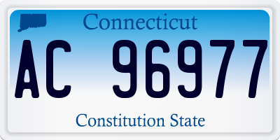 CT license plate AC96977