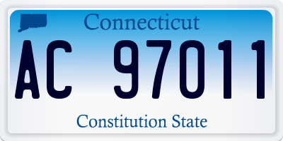 CT license plate AC97011