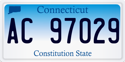 CT license plate AC97029