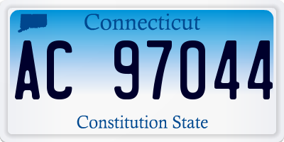 CT license plate AC97044