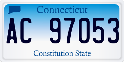 CT license plate AC97053