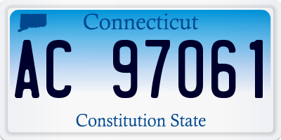 CT license plate AC97061