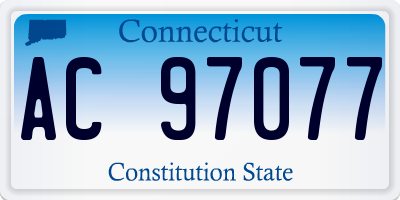 CT license plate AC97077