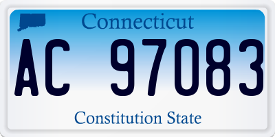 CT license plate AC97083