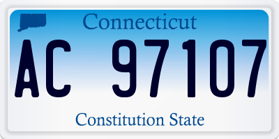 CT license plate AC97107
