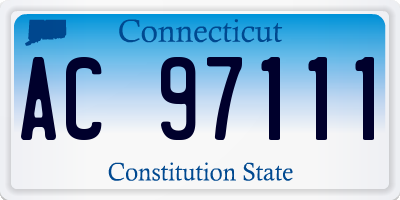 CT license plate AC97111