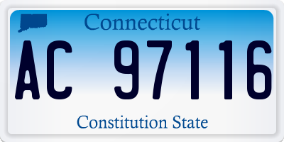 CT license plate AC97116