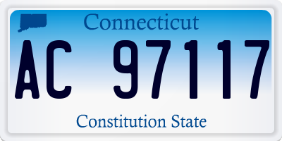 CT license plate AC97117