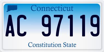 CT license plate AC97119