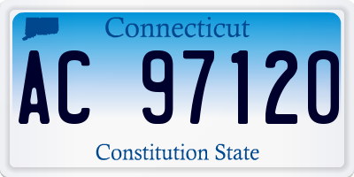 CT license plate AC97120