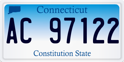 CT license plate AC97122