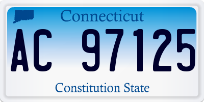 CT license plate AC97125