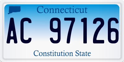CT license plate AC97126