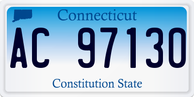 CT license plate AC97130