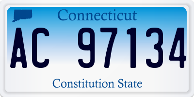 CT license plate AC97134