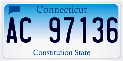 CT license plate AC97136
