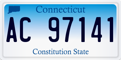 CT license plate AC97141