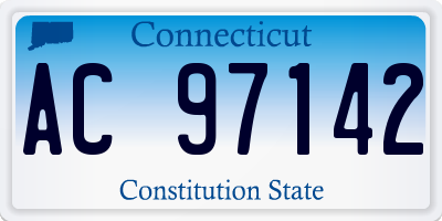 CT license plate AC97142