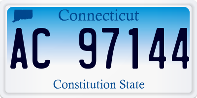 CT license plate AC97144
