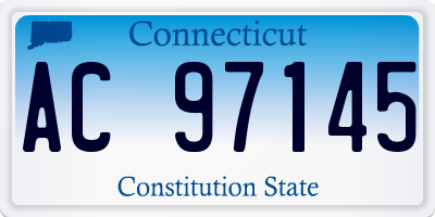 CT license plate AC97145