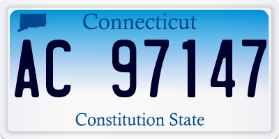 CT license plate AC97147