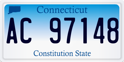 CT license plate AC97148
