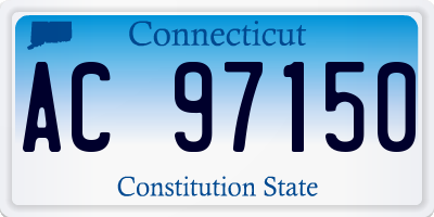 CT license plate AC97150