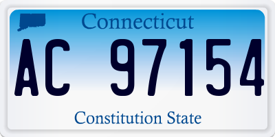 CT license plate AC97154