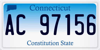 CT license plate AC97156