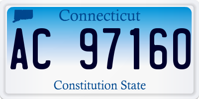 CT license plate AC97160