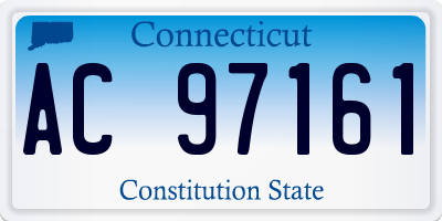 CT license plate AC97161