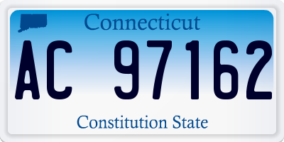 CT license plate AC97162