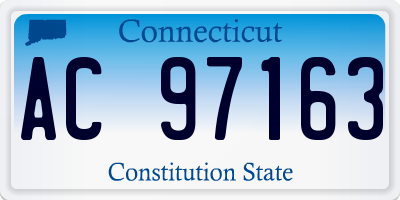 CT license plate AC97163