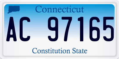 CT license plate AC97165