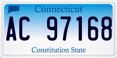 CT license plate AC97168