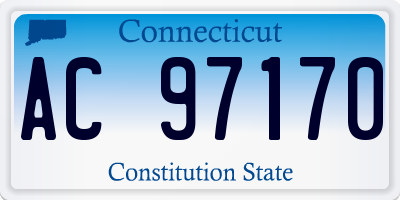 CT license plate AC97170