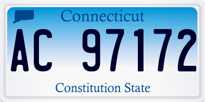 CT license plate AC97172