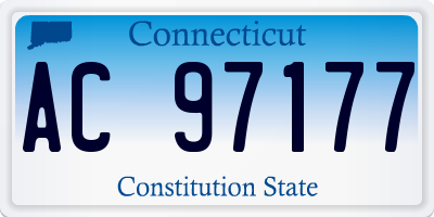 CT license plate AC97177