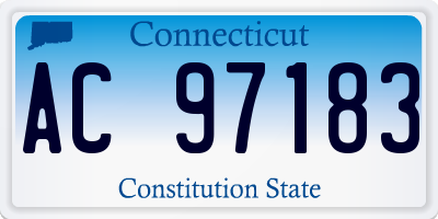 CT license plate AC97183