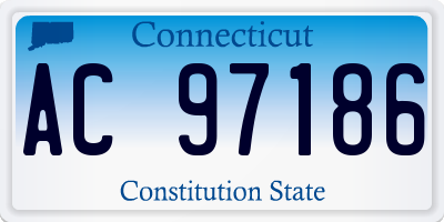 CT license plate AC97186