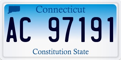 CT license plate AC97191